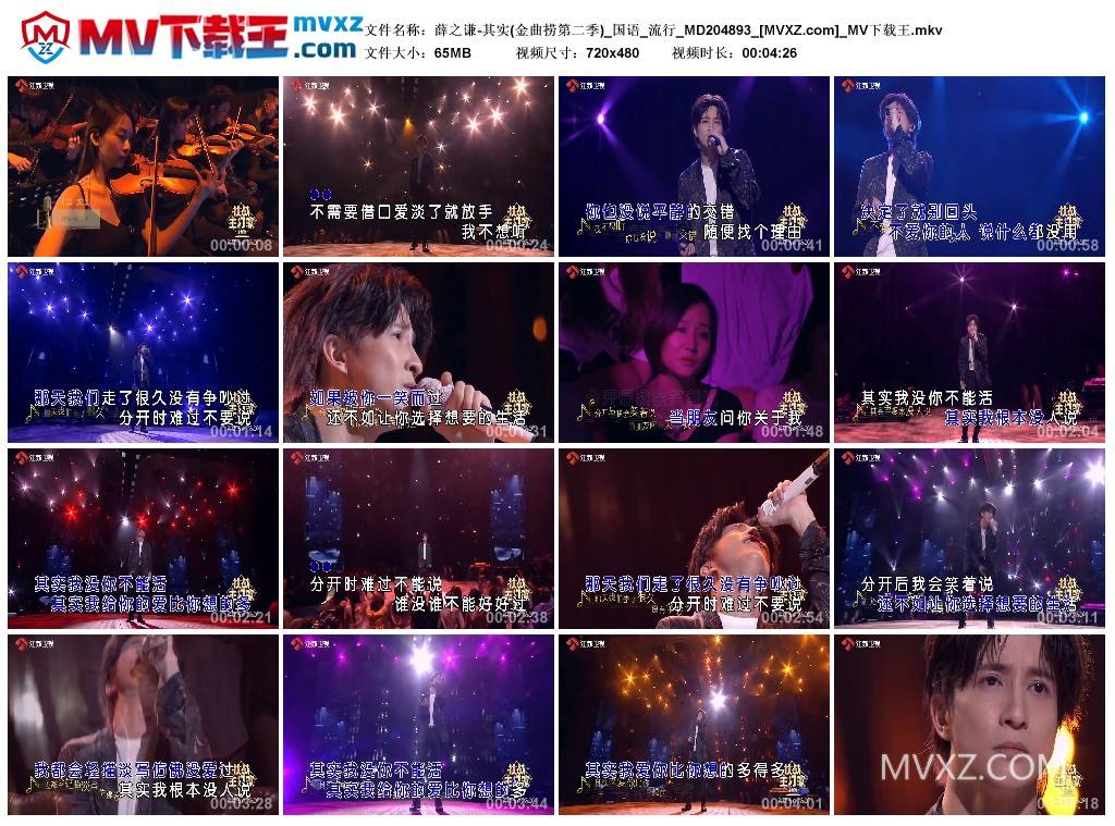 薛之谦-其实(金曲捞第二季)_国语_流行_MD204893